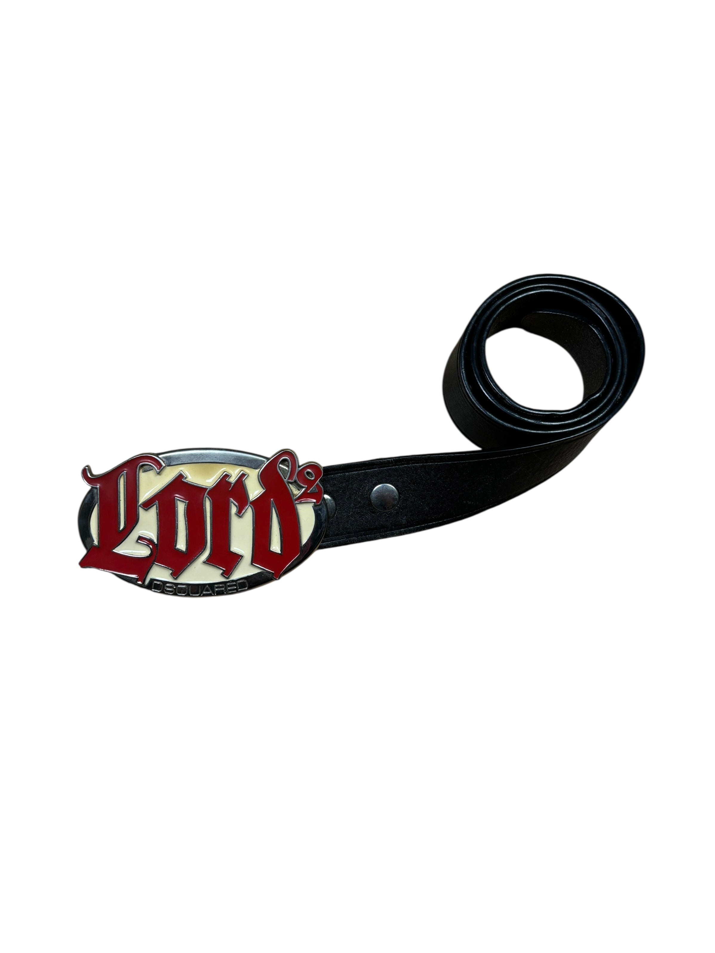 Dsquared2 “Lord²” Logo Leather Belt