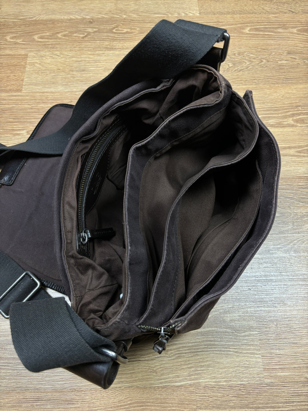 Dolce & Gabbana Brown Canvas Messenger Bag