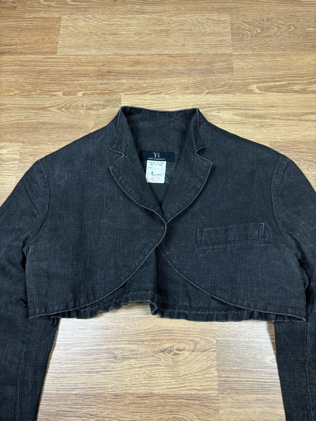 Y’s by Yohji Yamamoto Cropped Linen Jacket