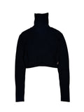 2000s Jean Paul Gaultier Cropped Ribbed Turtleneck Knit