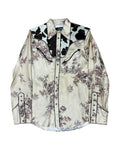 Dsquared2 FW2018 Runway Silk & Cowhide Western Shirt