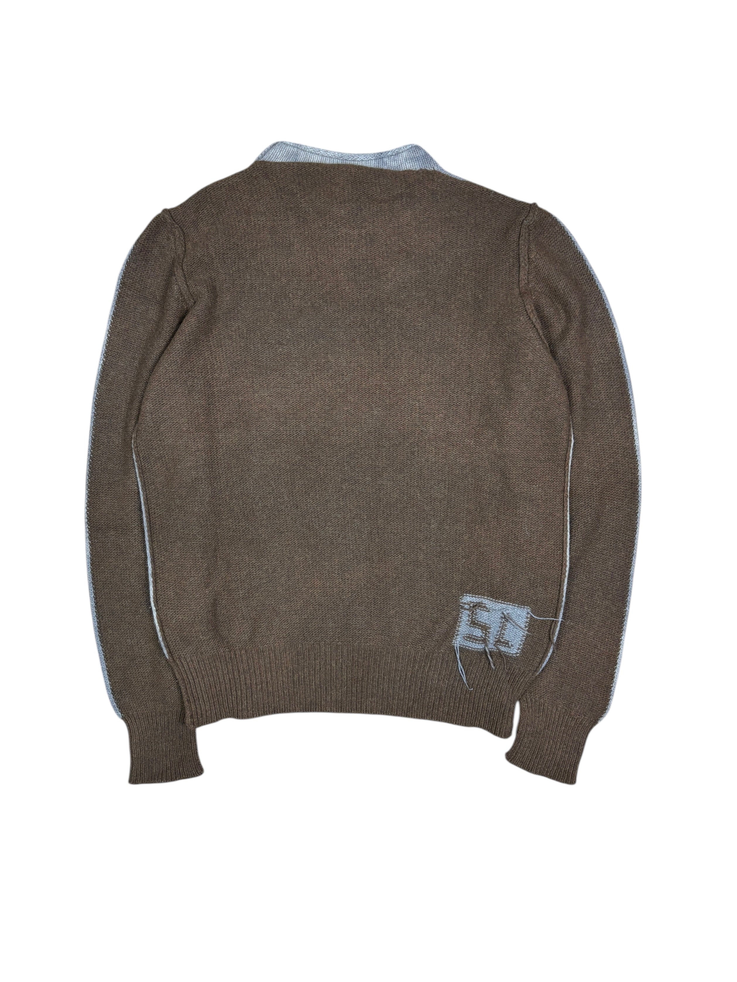 Diesel StyleLab Brown Wool Knit