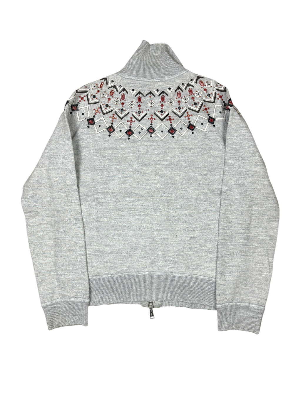 2000s Dsquared2 Embroidered Zip-Up Sweater
