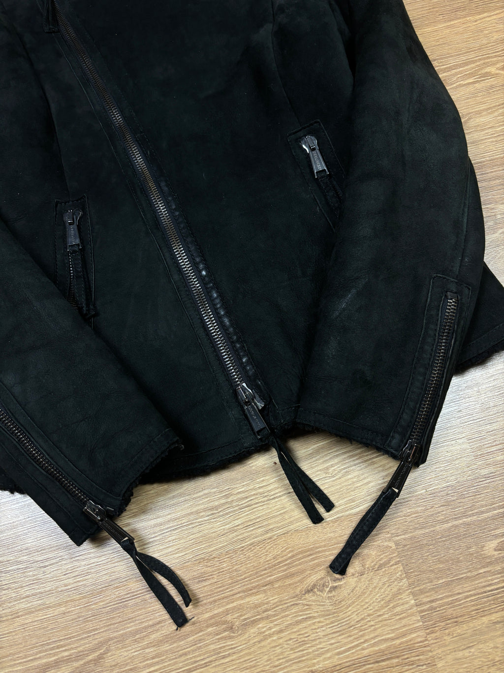 Dsquared2 AW2011 Asymmetrical Shearling Biker Jacket