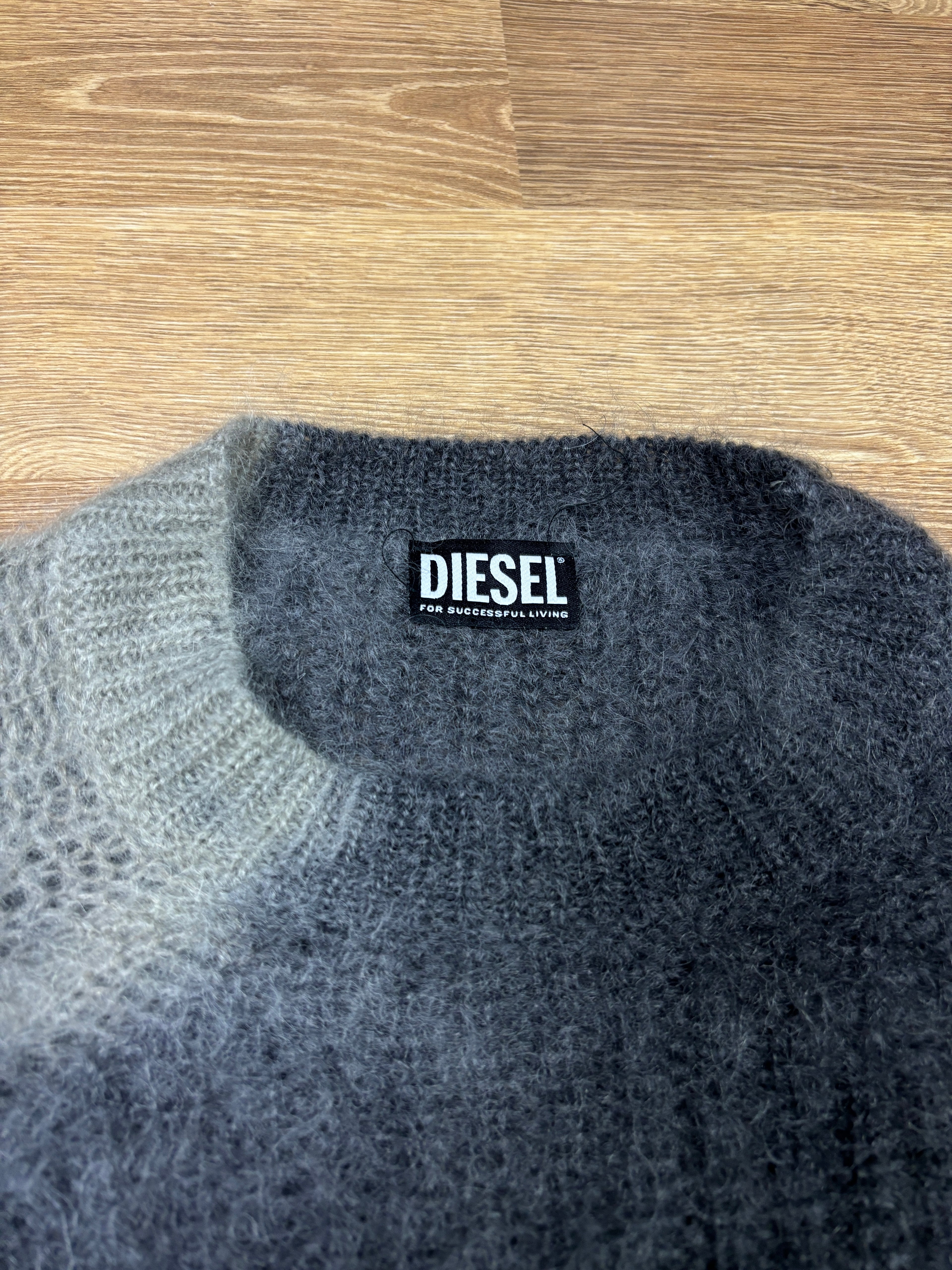 Diesel Mohair Blend Gradient Knit Sweater