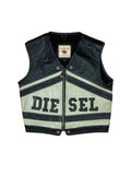 90s Diesel Sleeveless Leather Racing Vest