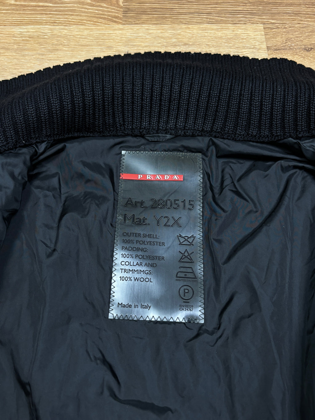 2000s Prada Quilted Bomber Jacket