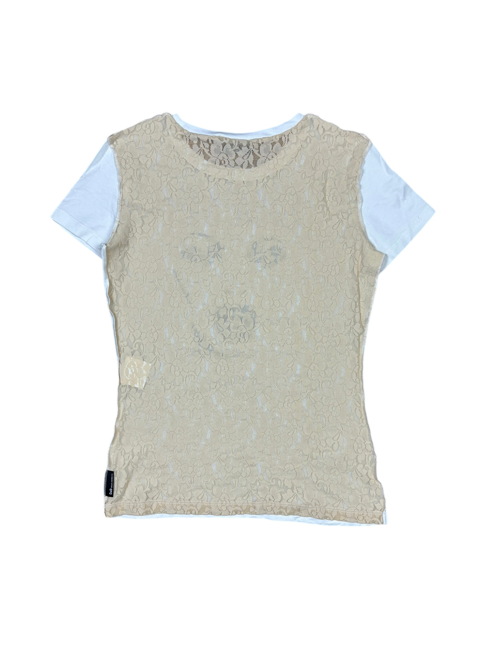 Camiseta Dolce & Gabbana "¡Sálvame!" con encaje en la espalda