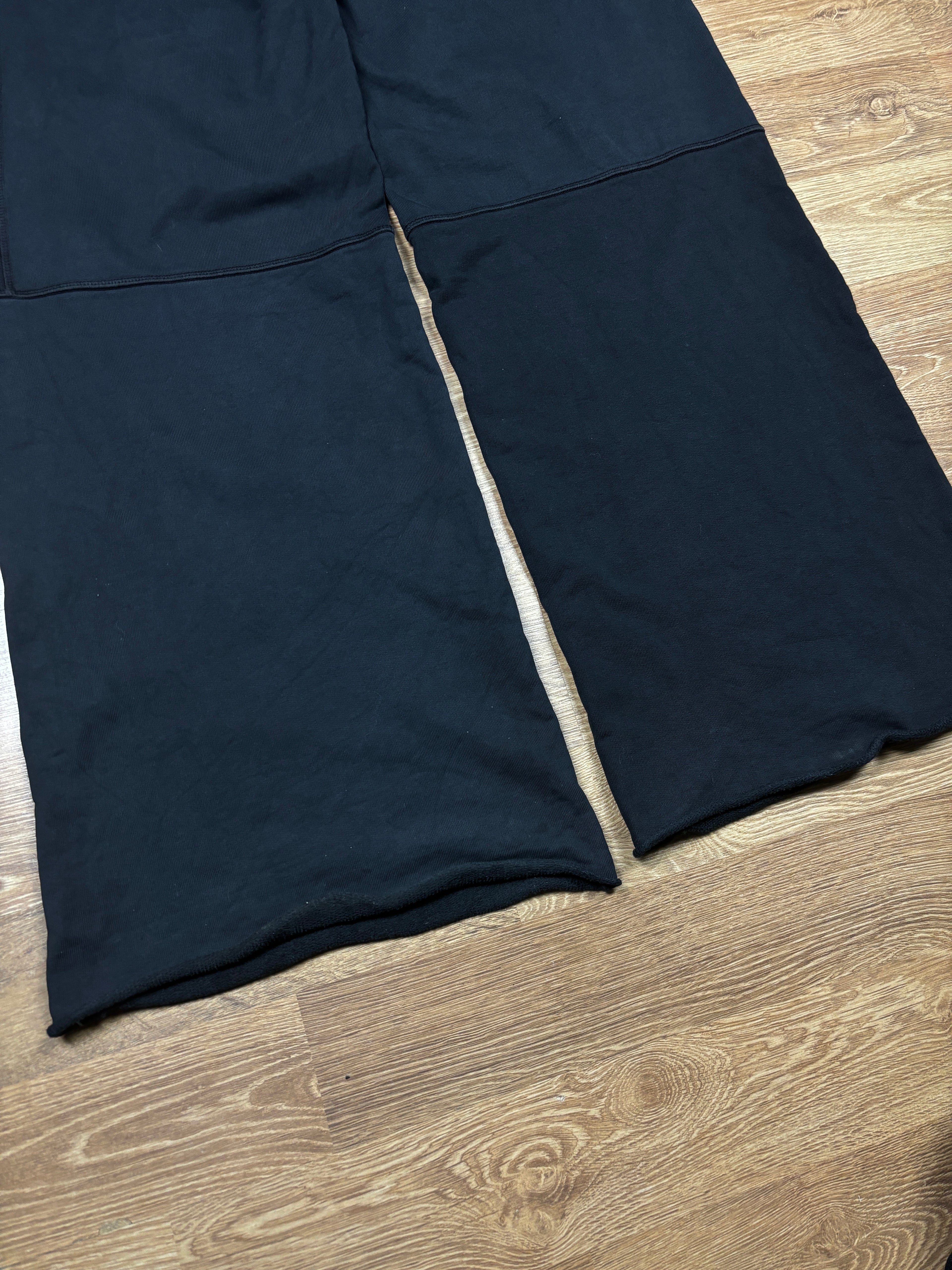 SS2022 Maison Margiela MM6 Black Elongated Panel Sweatpants