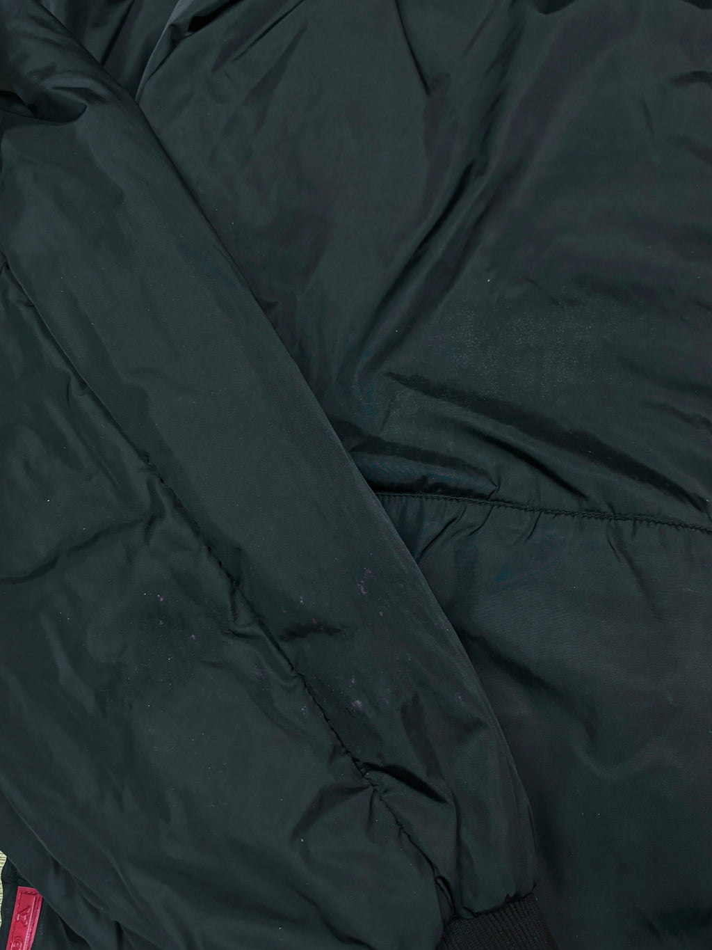 2000s Prada Linea Rossa Black Nylon Jacket
