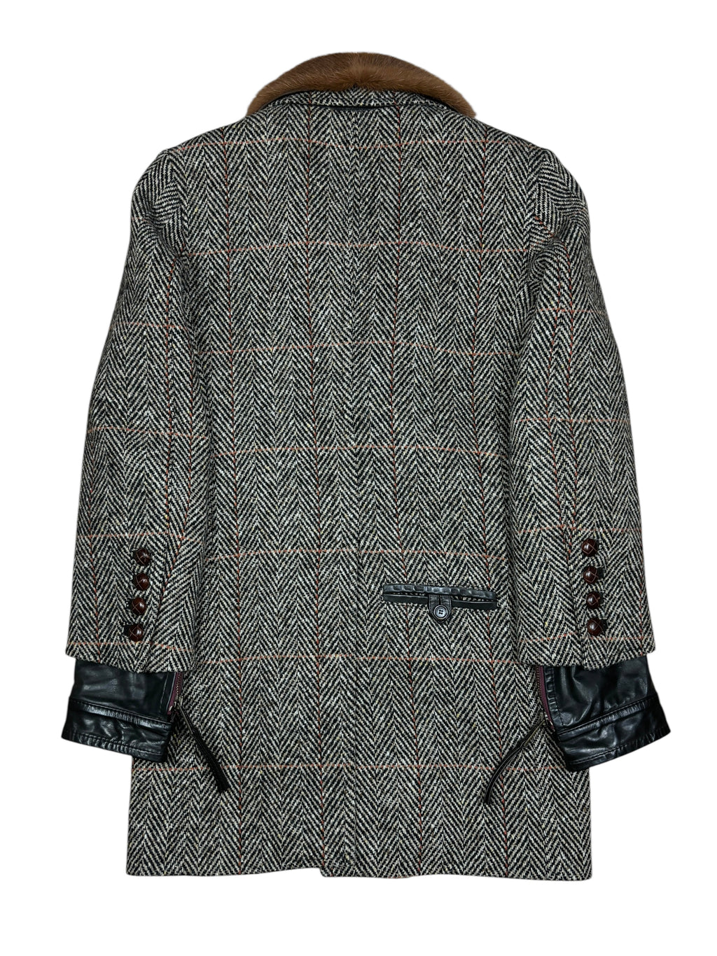 Dsquared2 AW2005 Runway Fur Collar Wool Coat