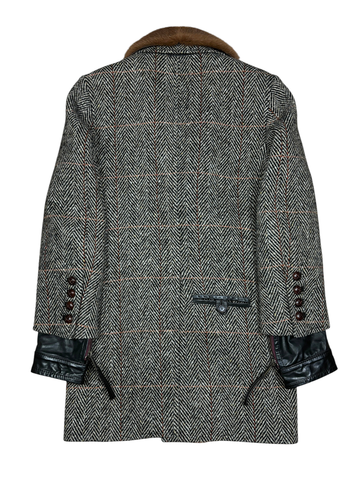 Dsquared2 AW2005 Runway Fur Collar Wool Coat
