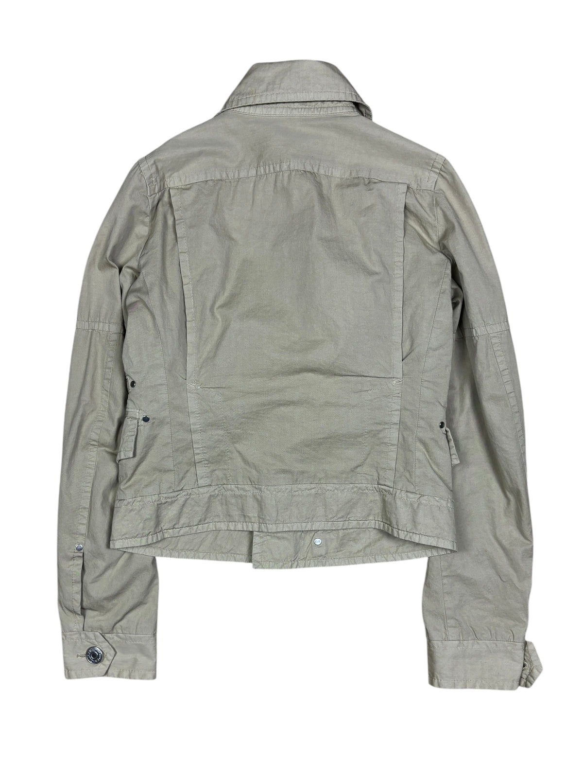 2000s Dsquared2 Asymmetrical Zip Cargo Jacket