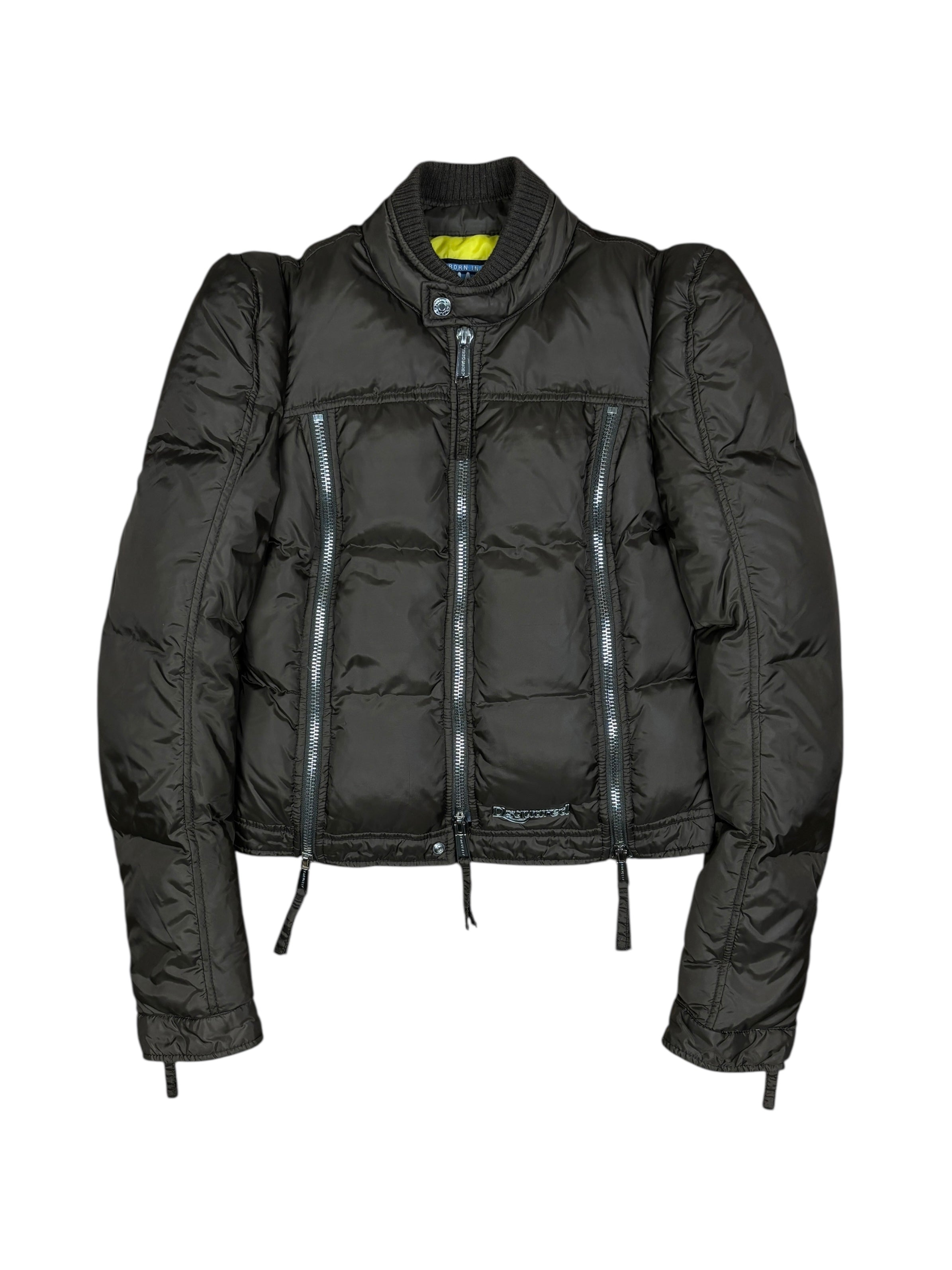 Dsquared2 Cropped Multi-Zip Puffer Jacket