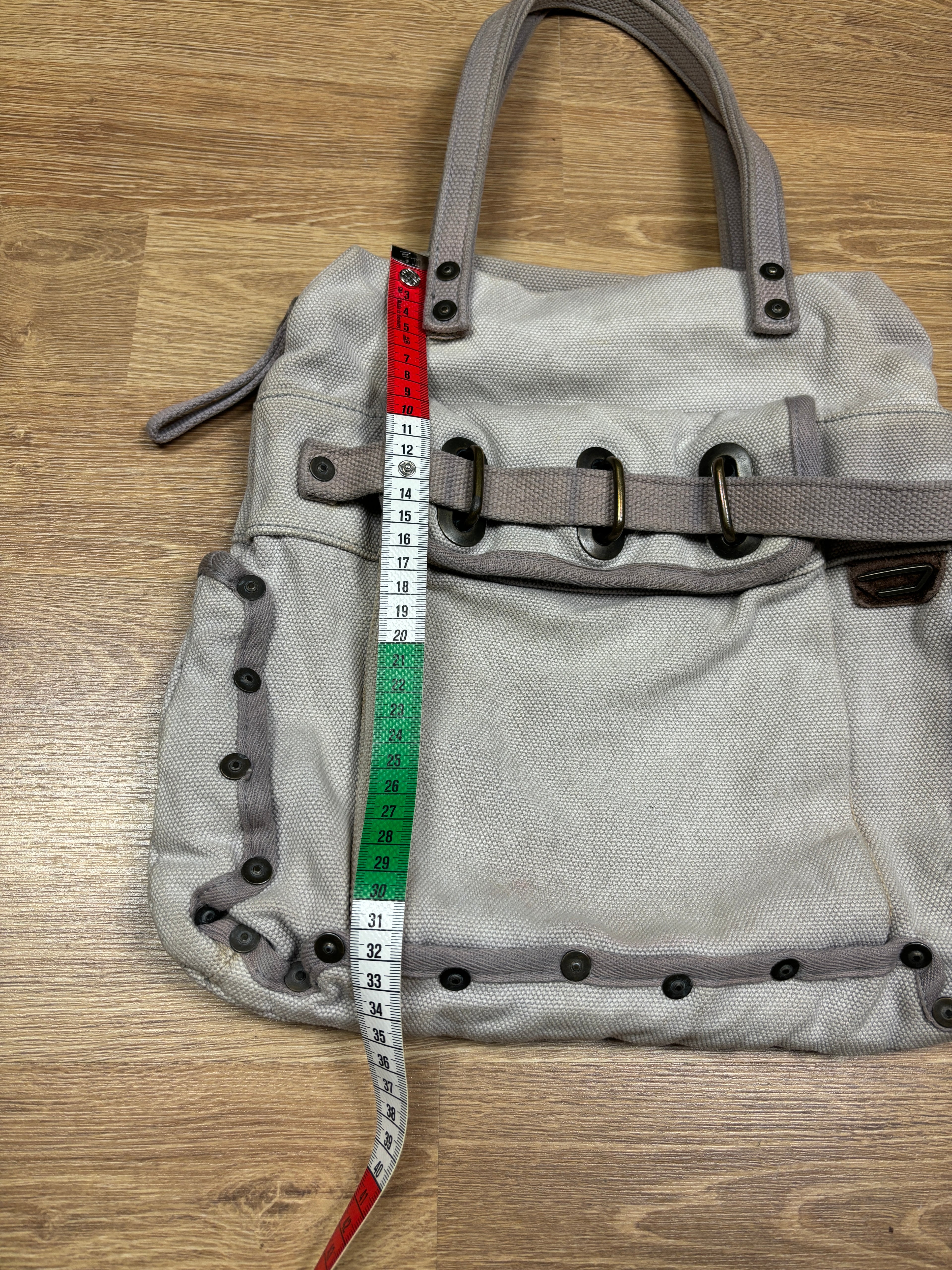 Diesel Military Canvas Utility Shoulder Bag