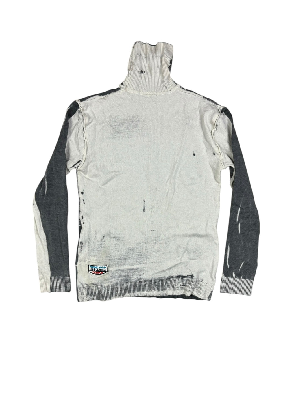 2000s Just Cavalli Faded Panel Turtleneck