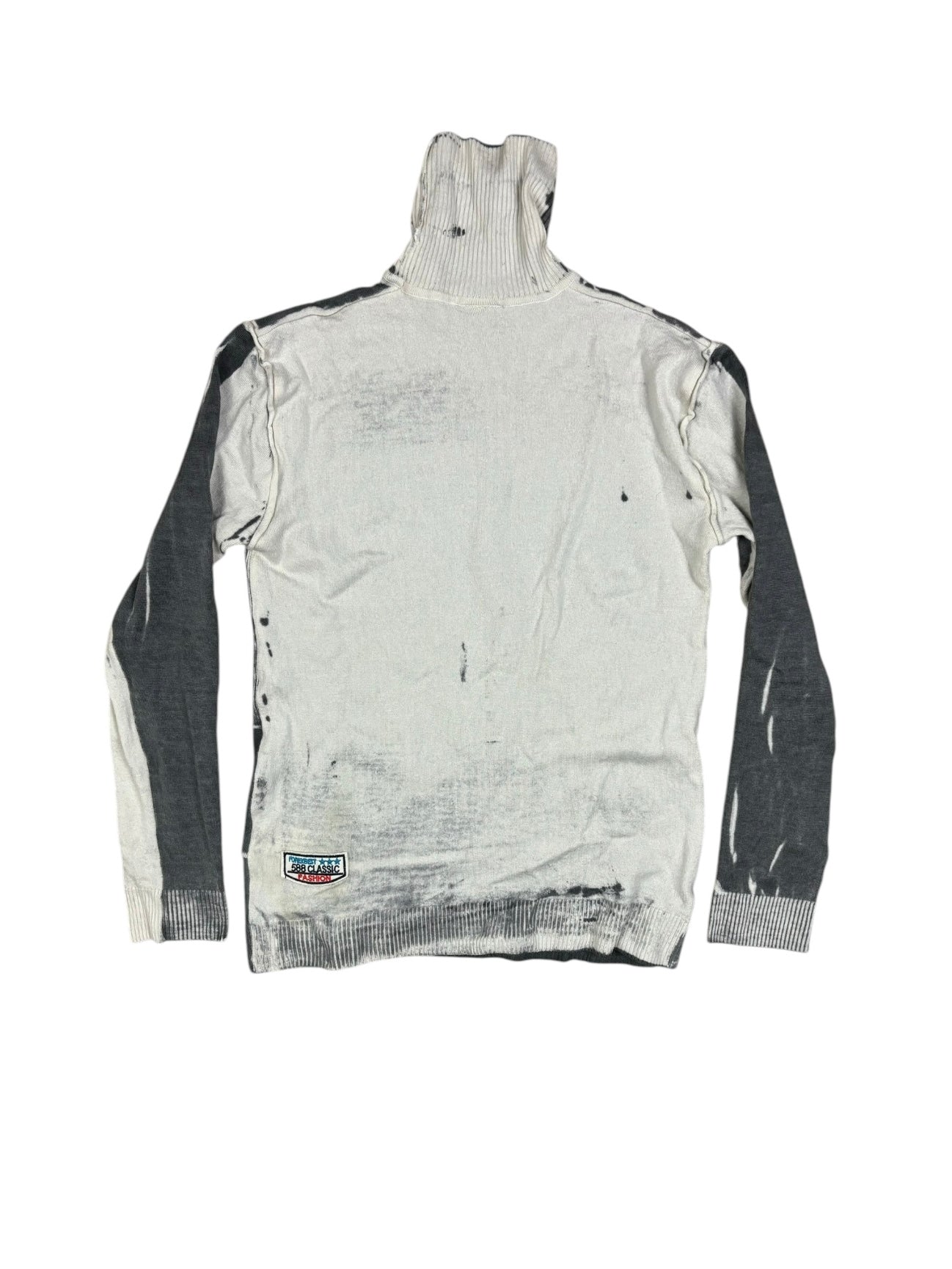 2000s Just Cavalli Faded Panel Turtleneck