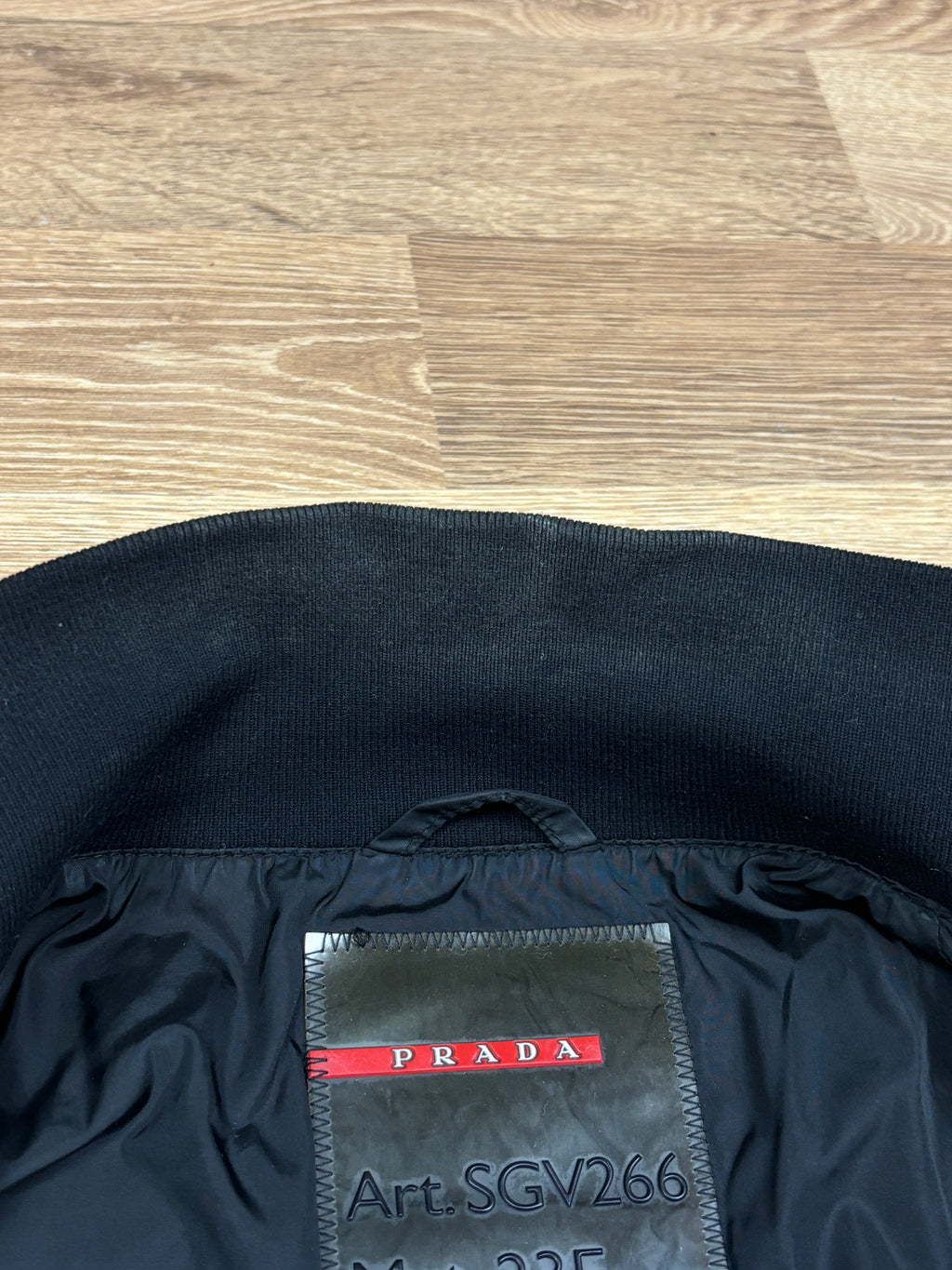 2000s Prada Linea Rossa Black Nylon Jacket