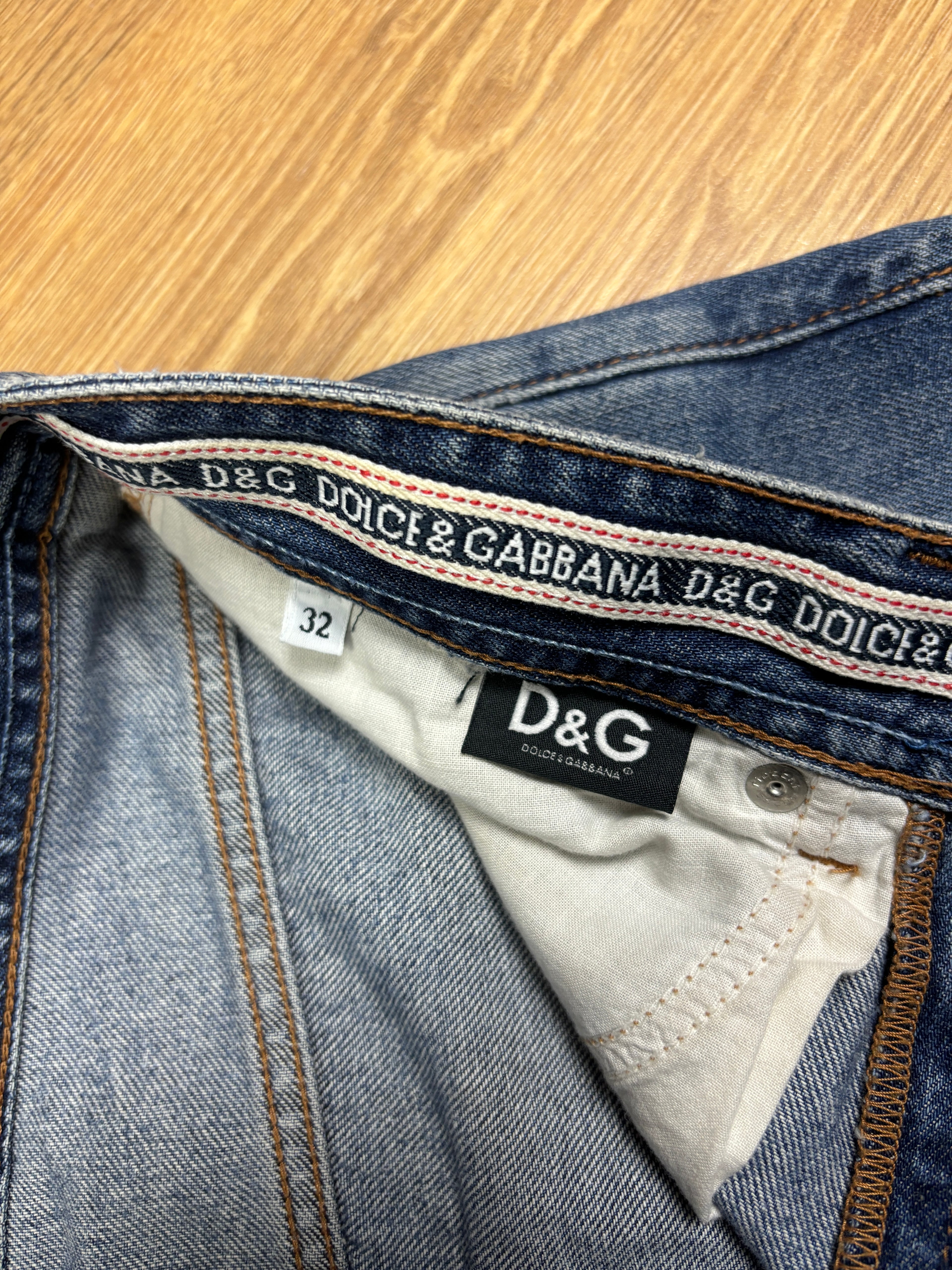 2000s Dolce & Gabbana Distressed Denim Jeans