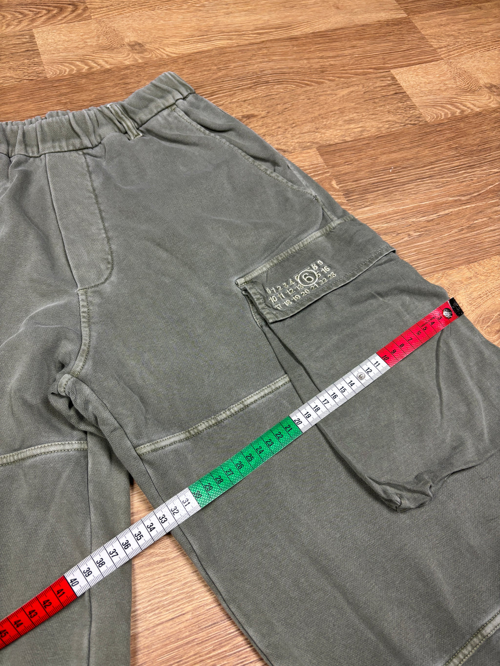 MM6 Maison Margiela Washed Sage Cargo Sweatpants