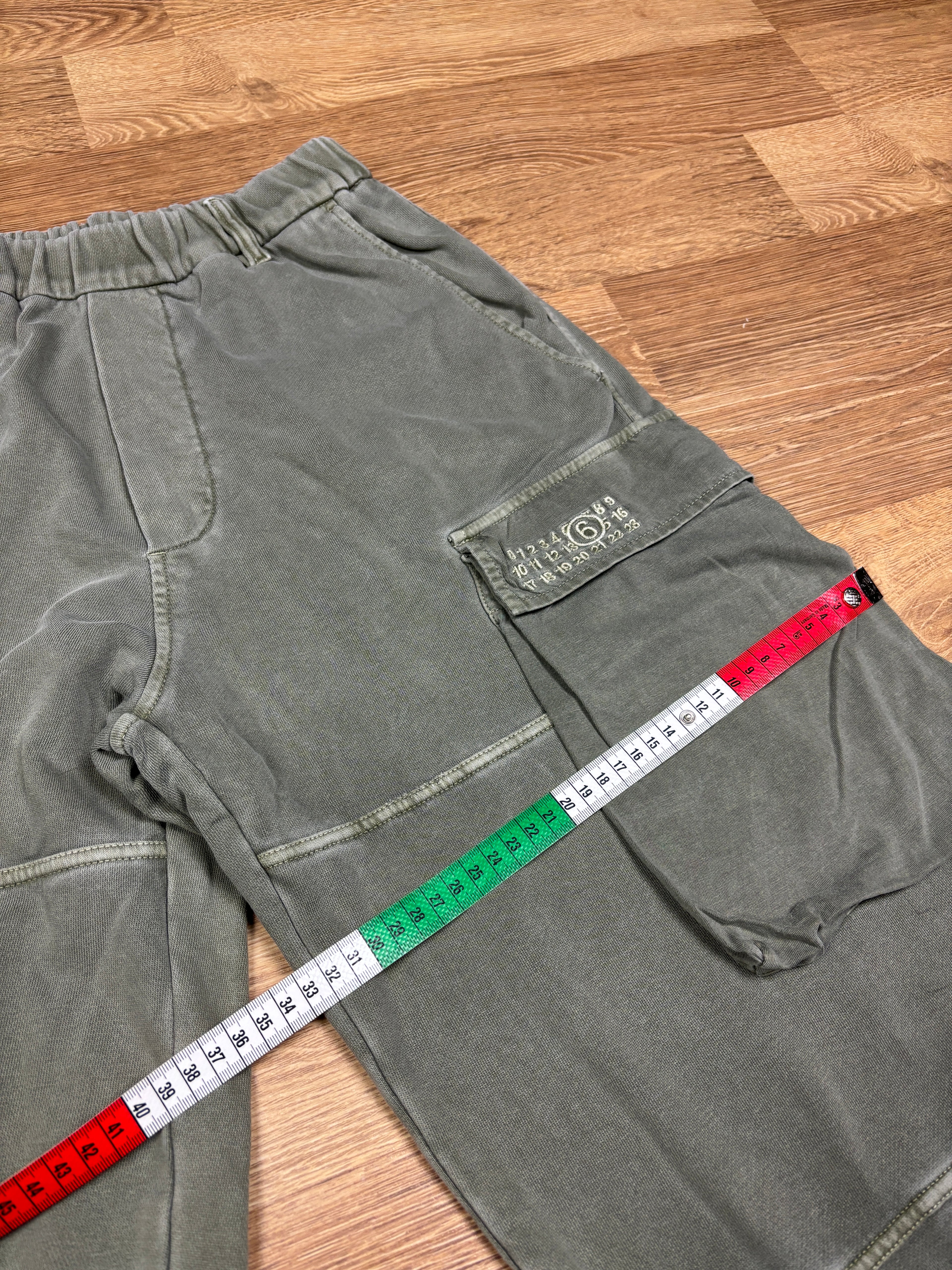 MM6 Maison Margiela Washed Sage Cargo Sweatpants