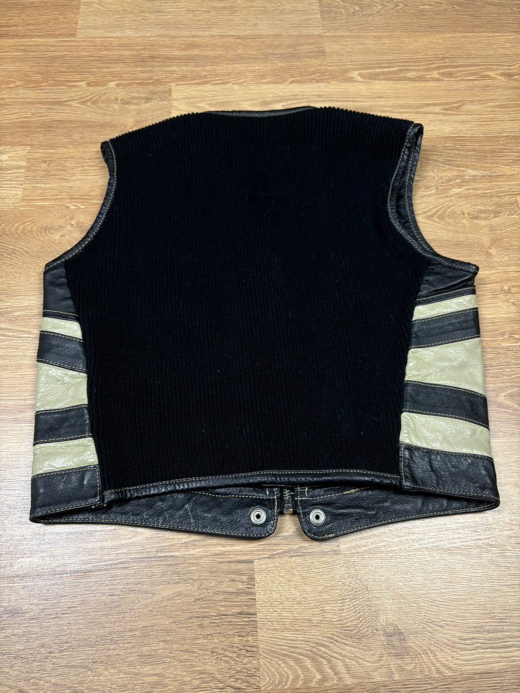 90s Diesel Sleeveless Leather Racing Vest
