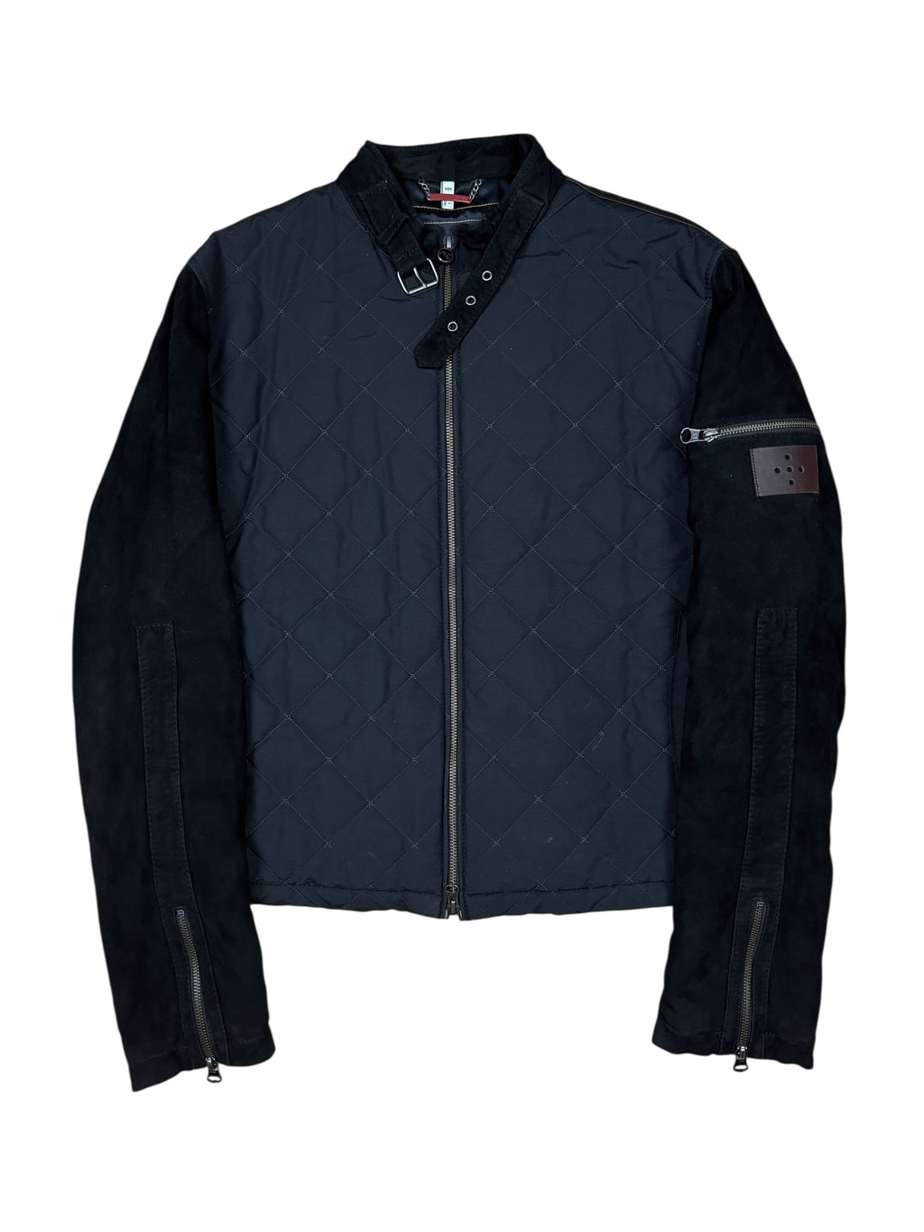 Armani Jeans AW2011 Leather Panel Biker Jacket