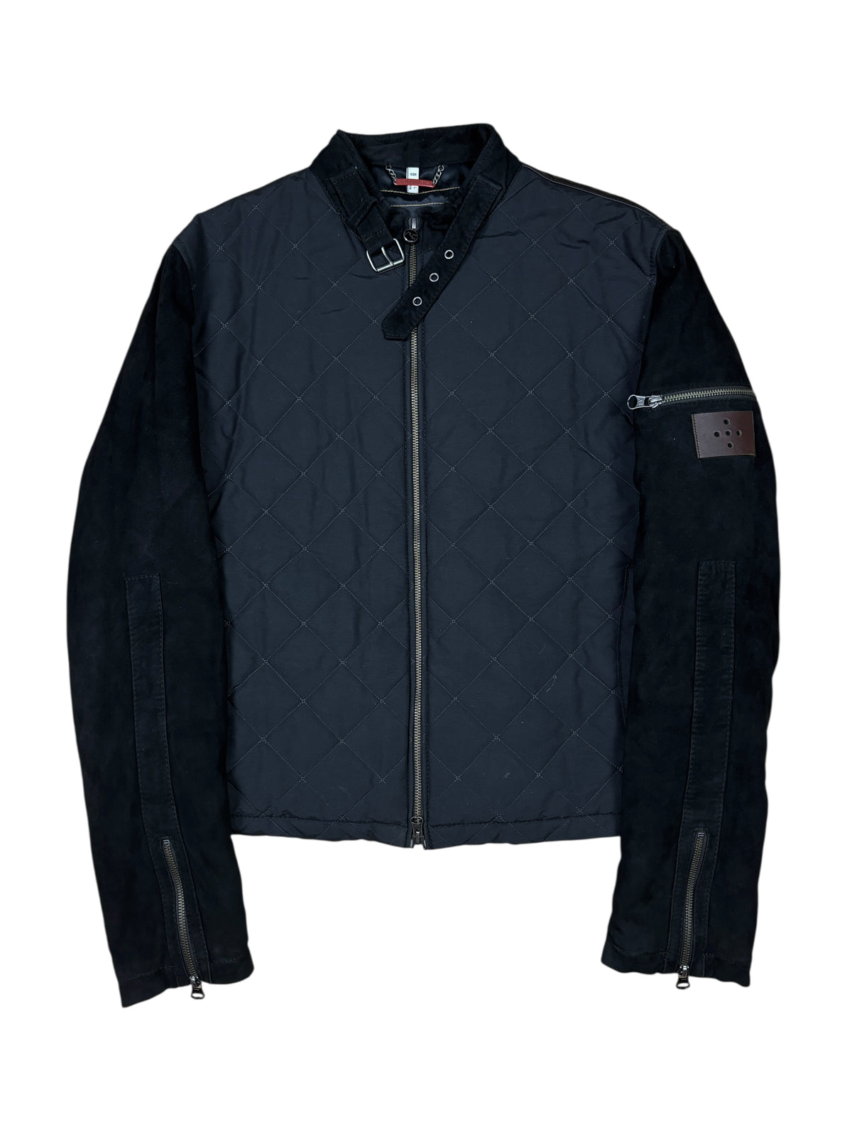 Armani Jeans AW2011 Leather Panel Biker Jacket