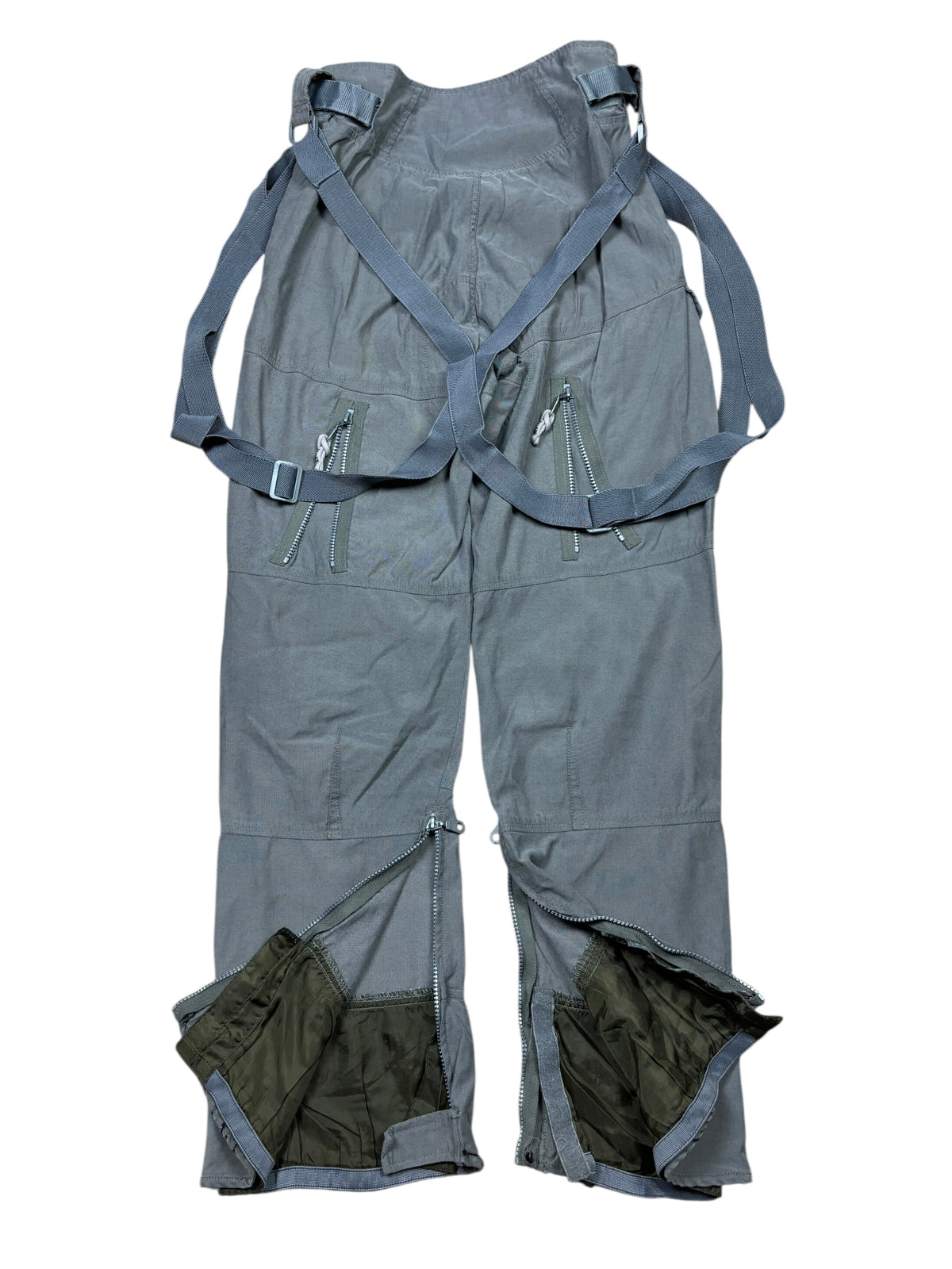 2000s Marithé François Girbaud Grey Bondage Cargo Pants