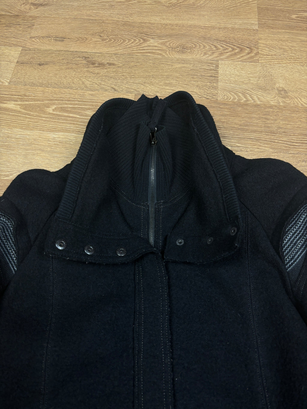 2000s Marithé François Girbaud High Neck Wool Jacket