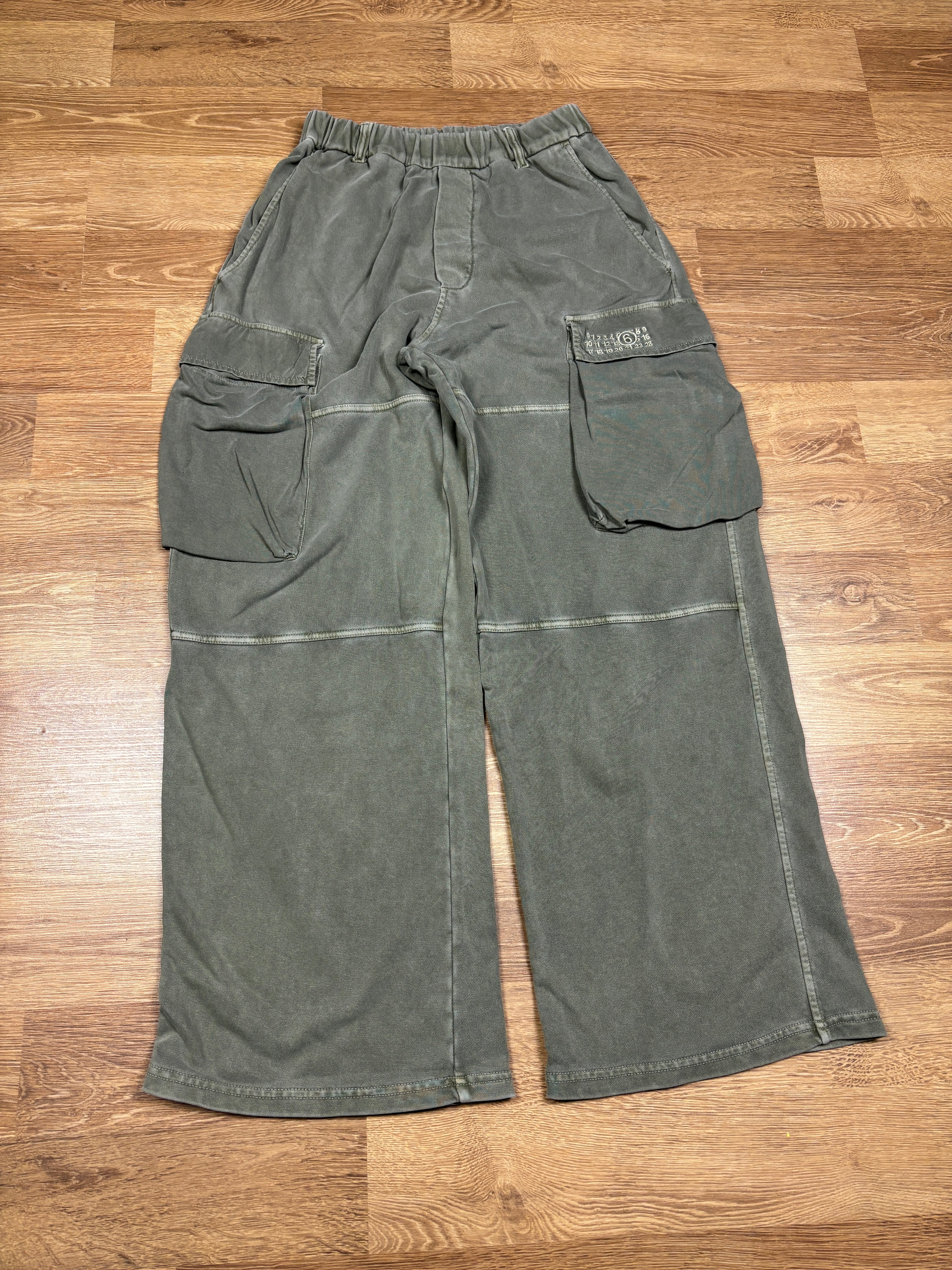 MM6 Maison Margiela Washed Sage Cargo Sweatpants