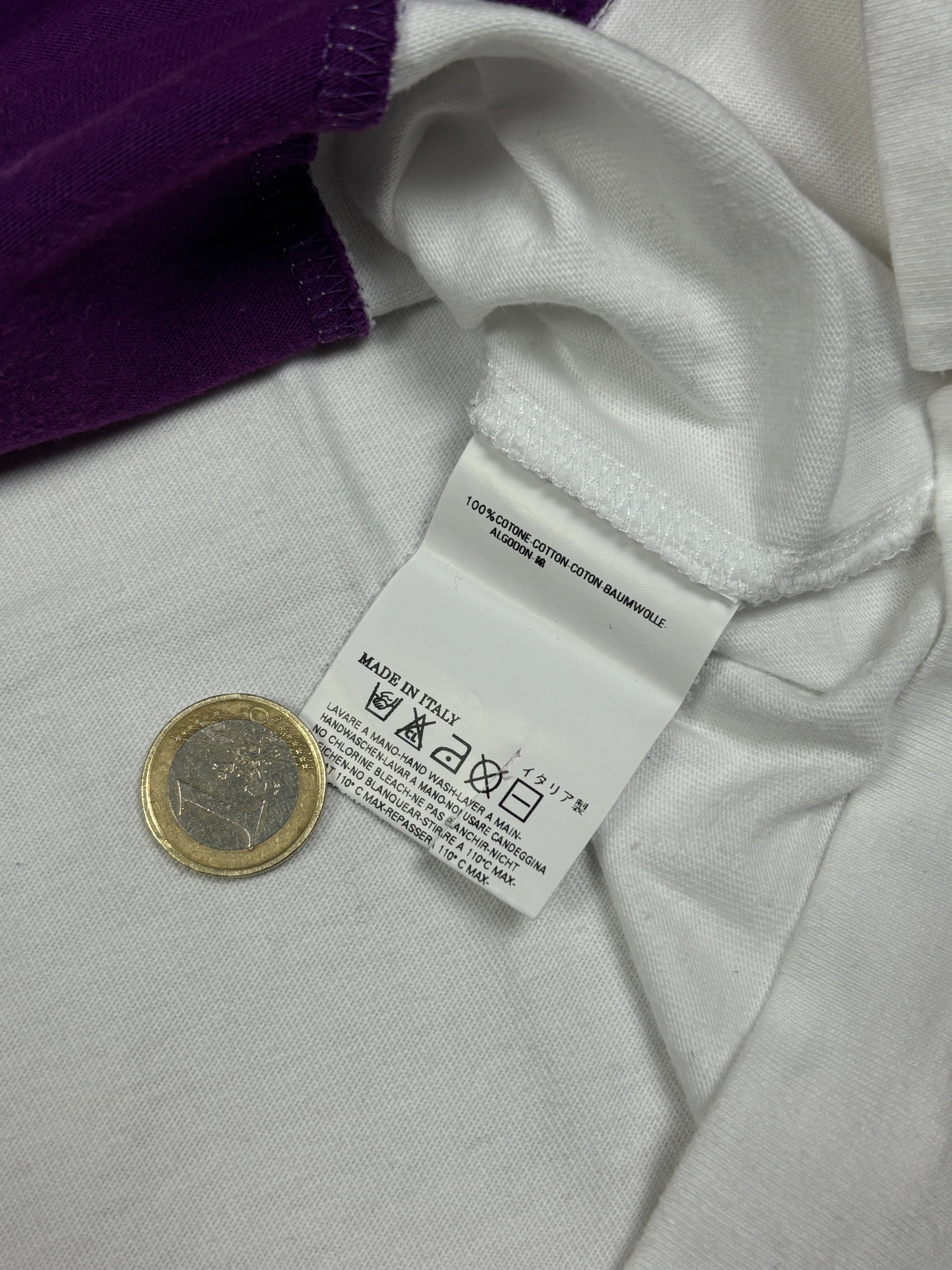 2000s Dsquared2 Purple Stripe Polo Shirt
