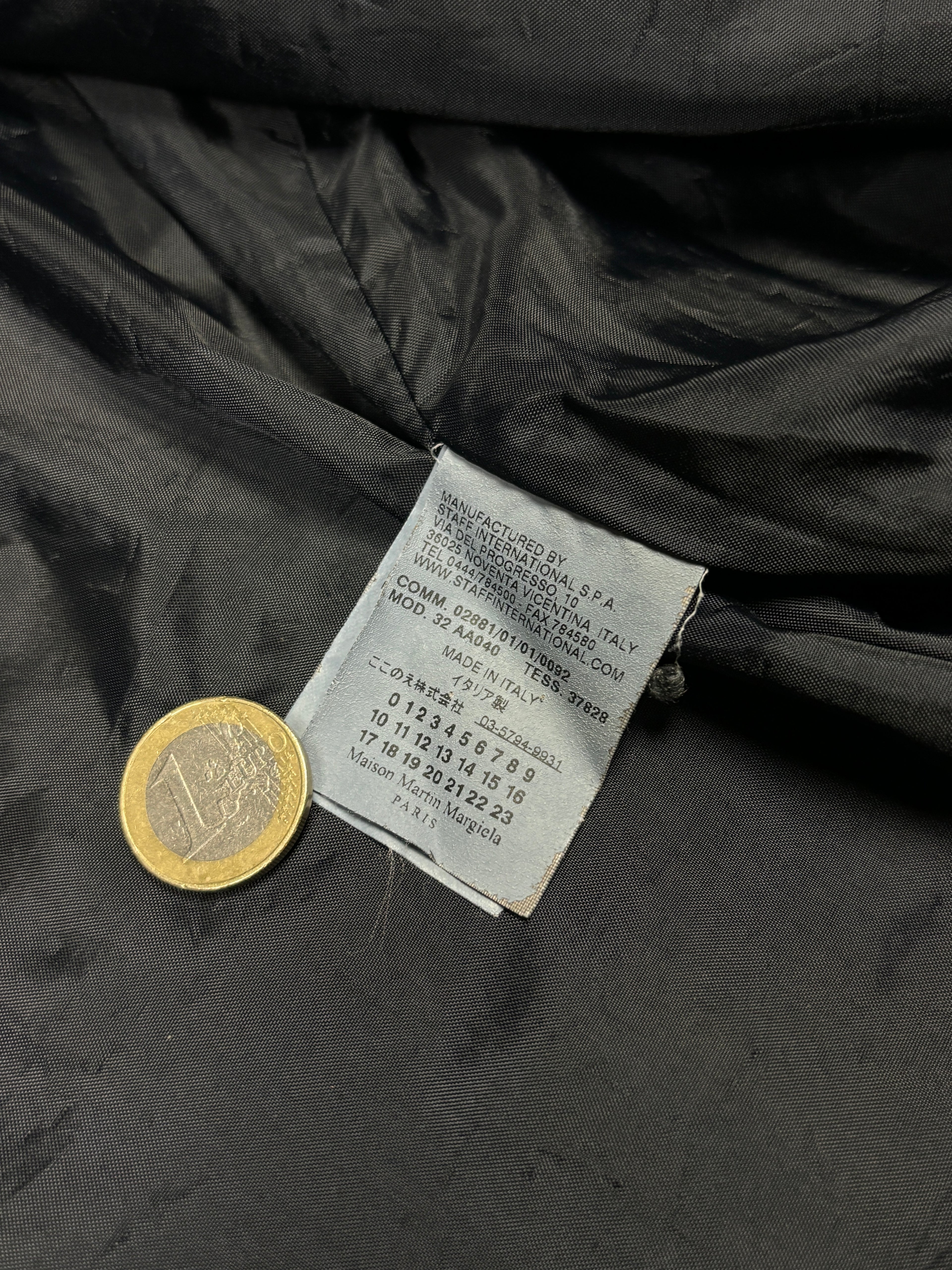 MM6 Maison Martin Margiela Navy Wool Coat