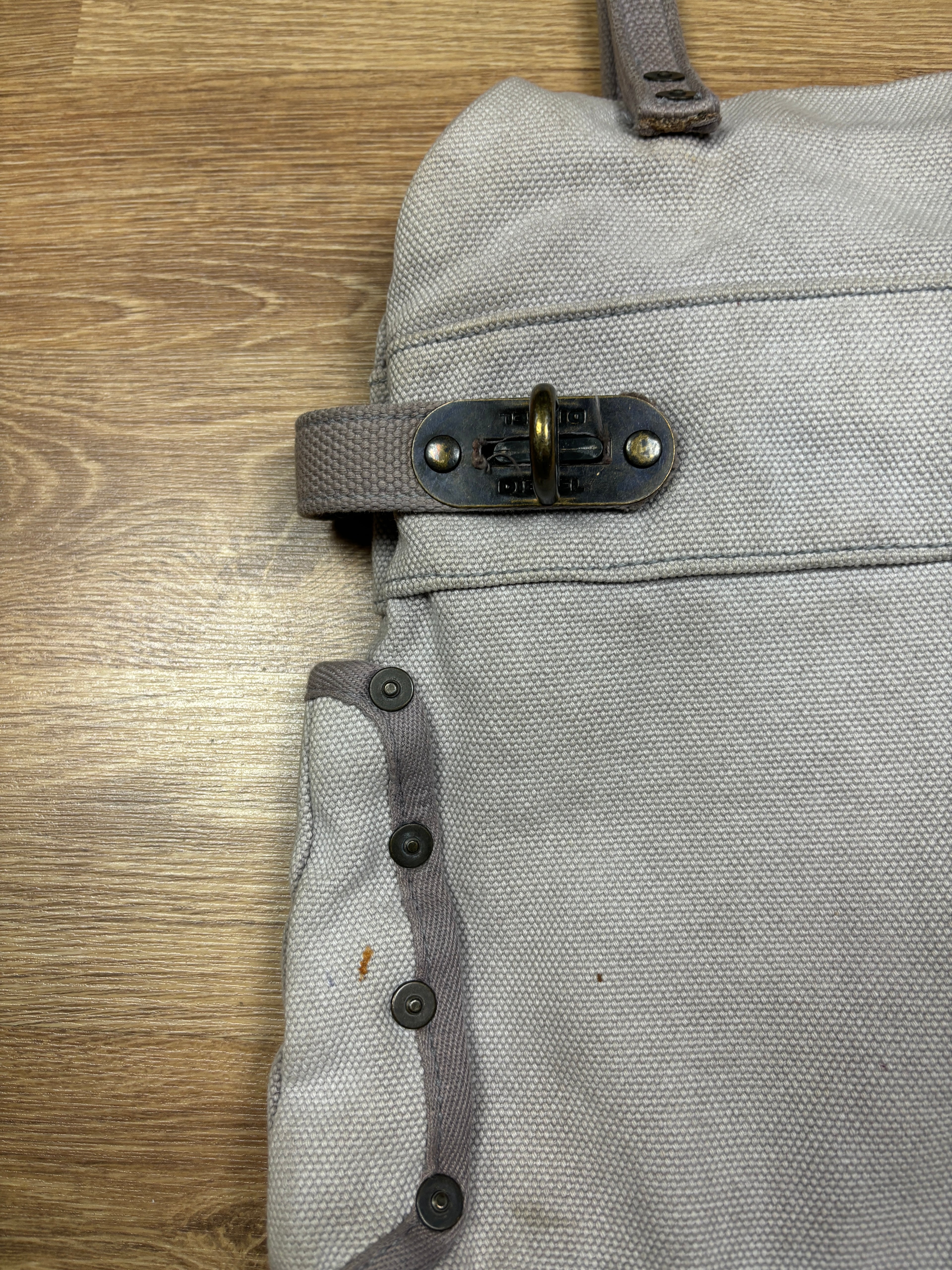 Diesel Military Canvas Utility Shoulder Bag