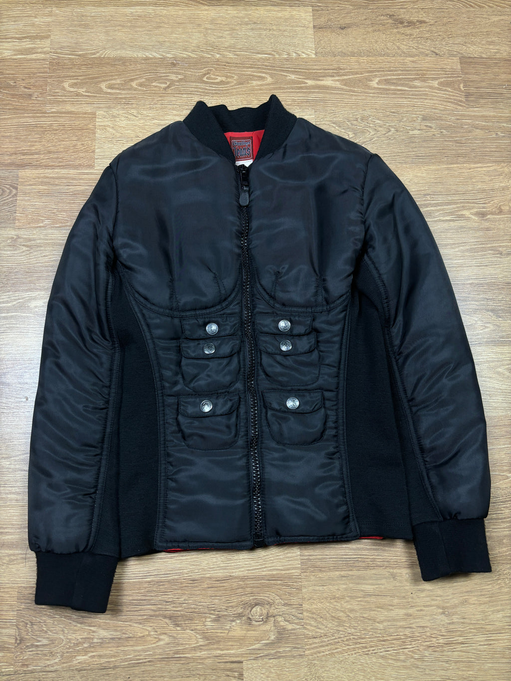 2000s Jean Paul Gaultier 6-pack Muscle Bomber Jacket