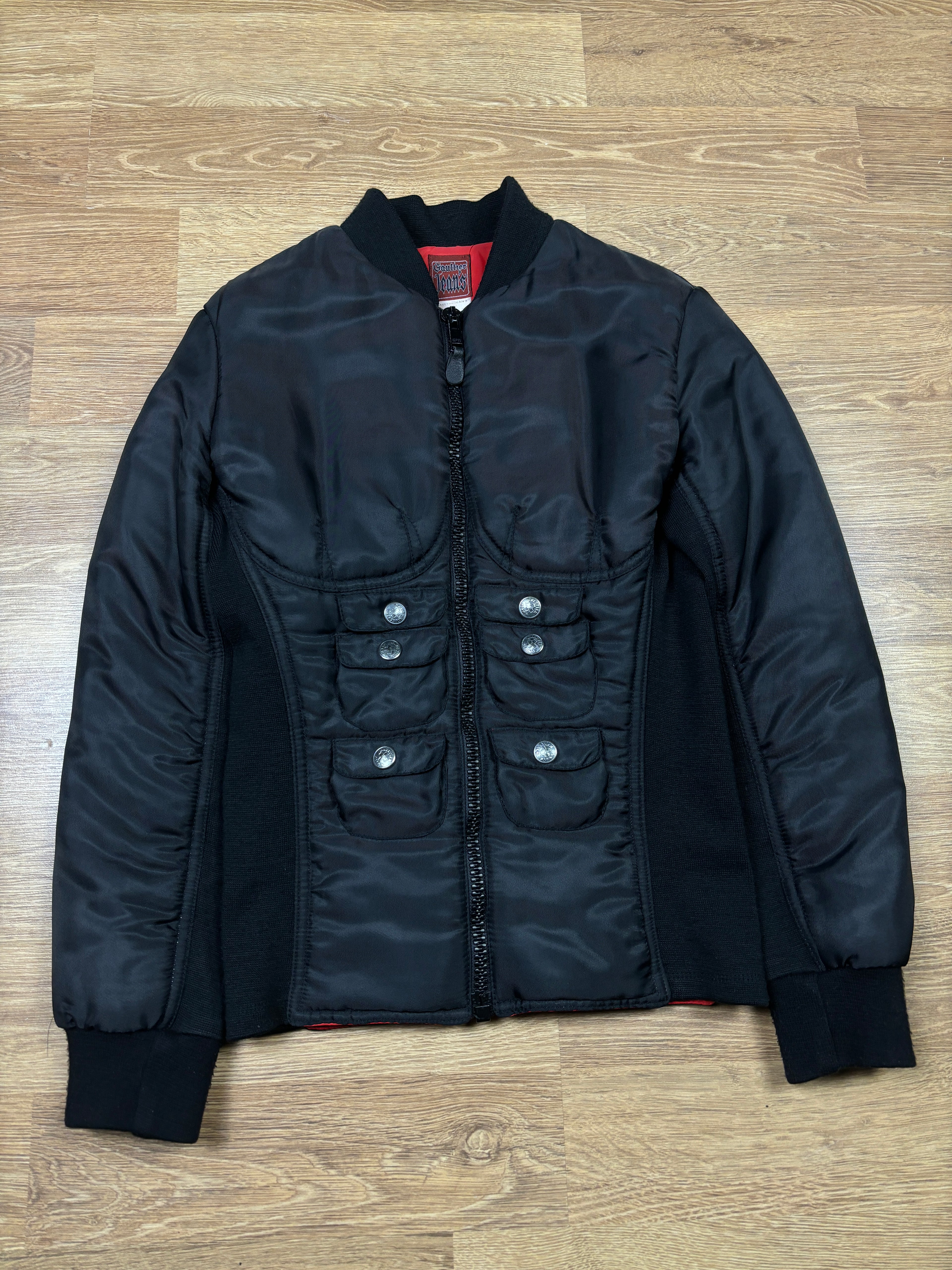 2000s Jean Paul Gaultier 6-pack Muscle Bomber Jacket