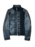 2000s Dirk Bikkembergs Leather & Wool Hybrid Jacket