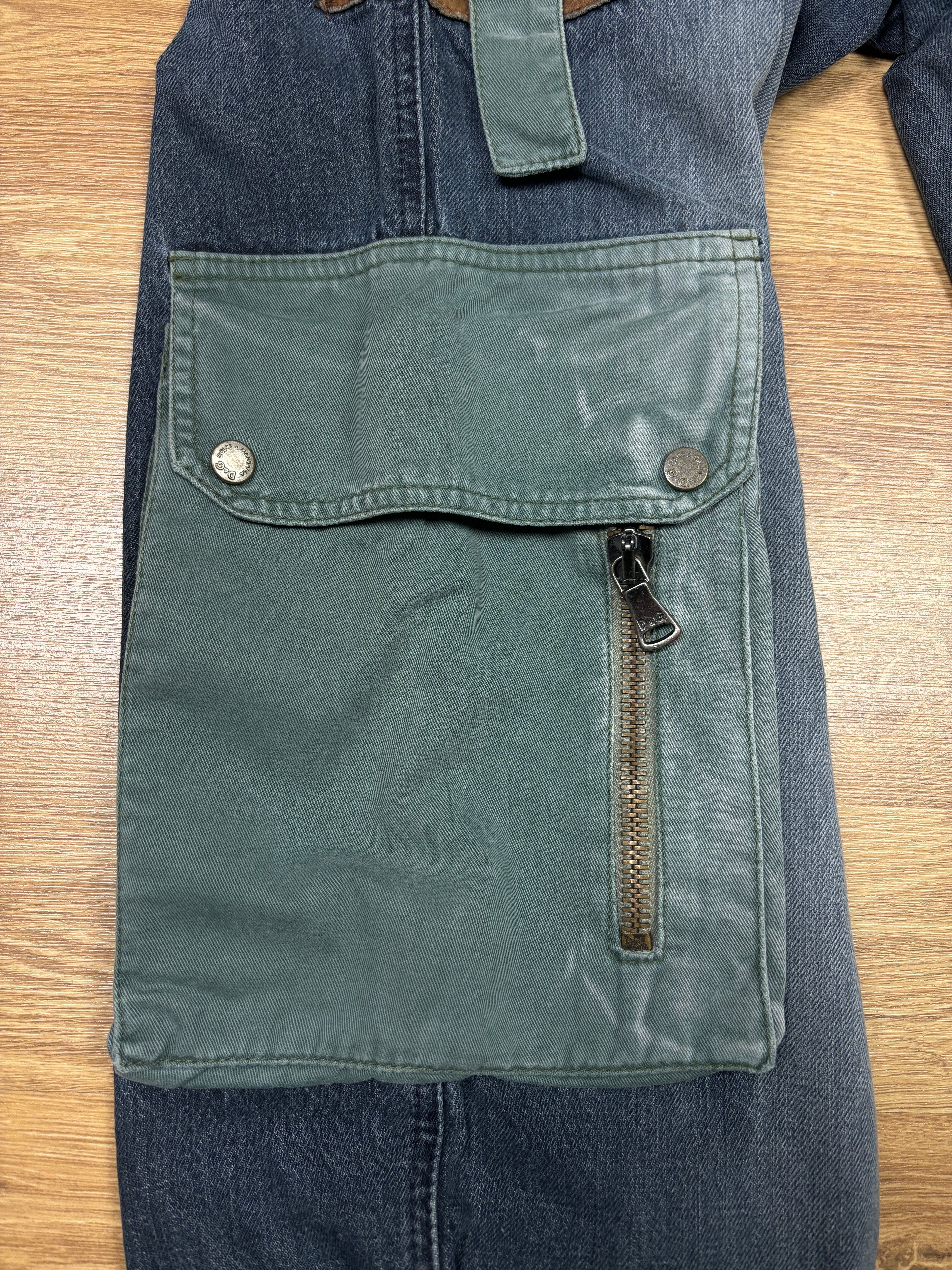 Dolce & Gabbana AW2003 Multi Pocket Zip Cargo Denim