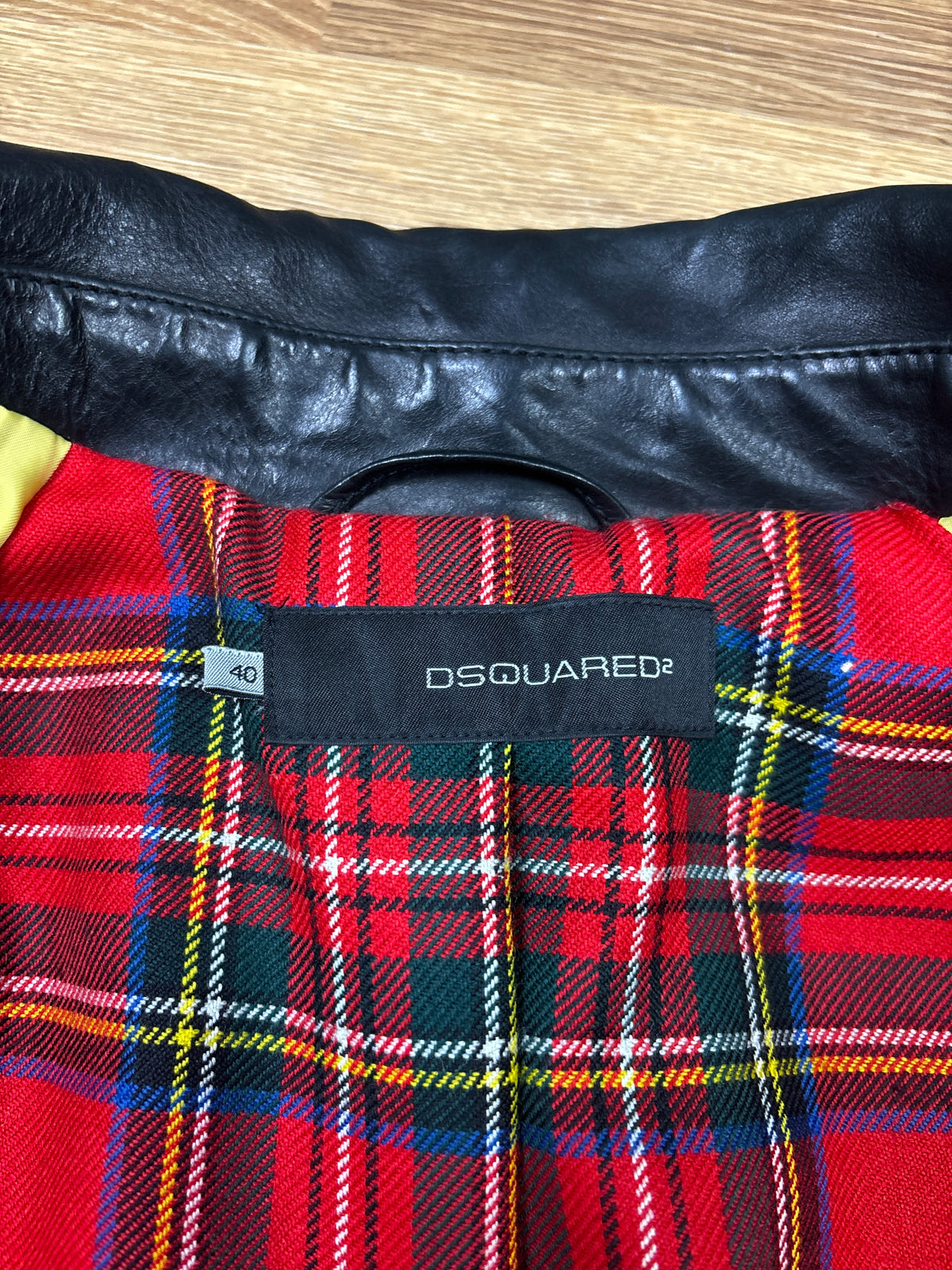 2000s Dsquared2 Extreme Cropped Leather Jacket