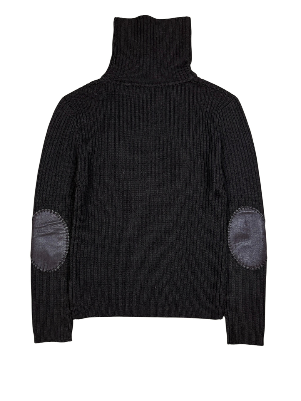 2000s Roberto Cavalli Wool Phoenix Embroidered Turtleneck