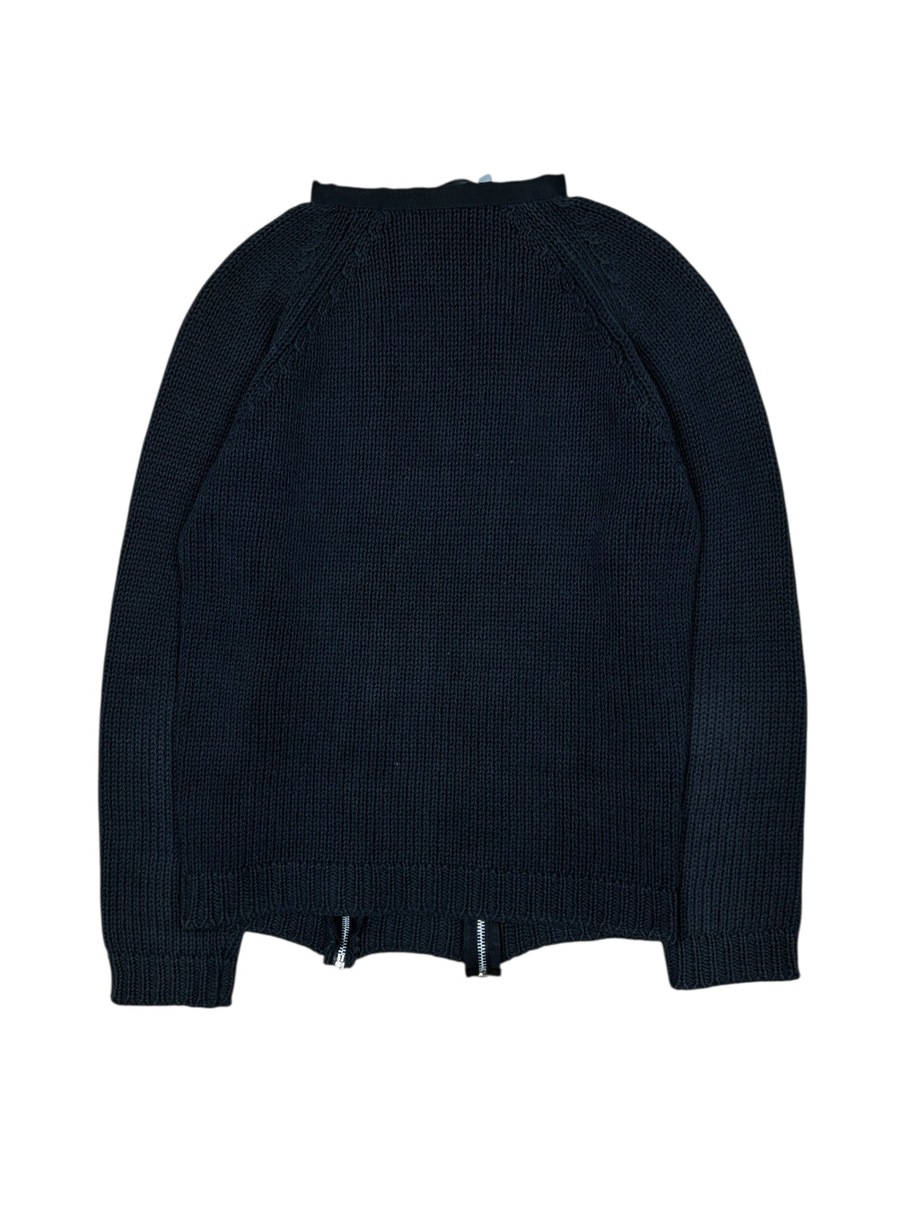 2000s Dsquared2 Double-Zip Heavy Knit Sweater