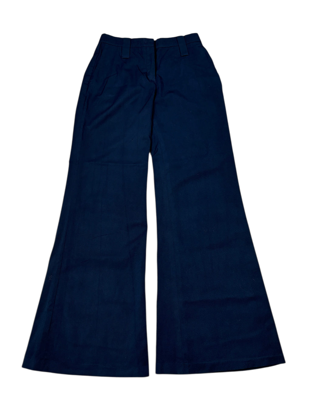 Prada Milano Navy Wide Leg Trousers