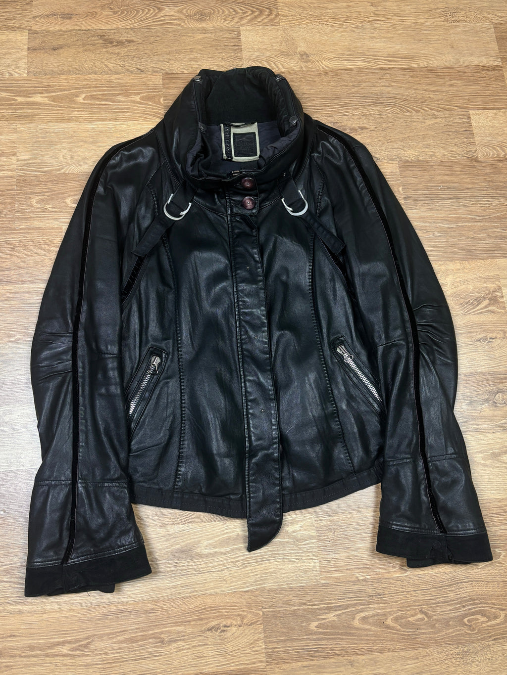 2000s Marithé + François Girbaud Lamb Leather Bondage Jacket