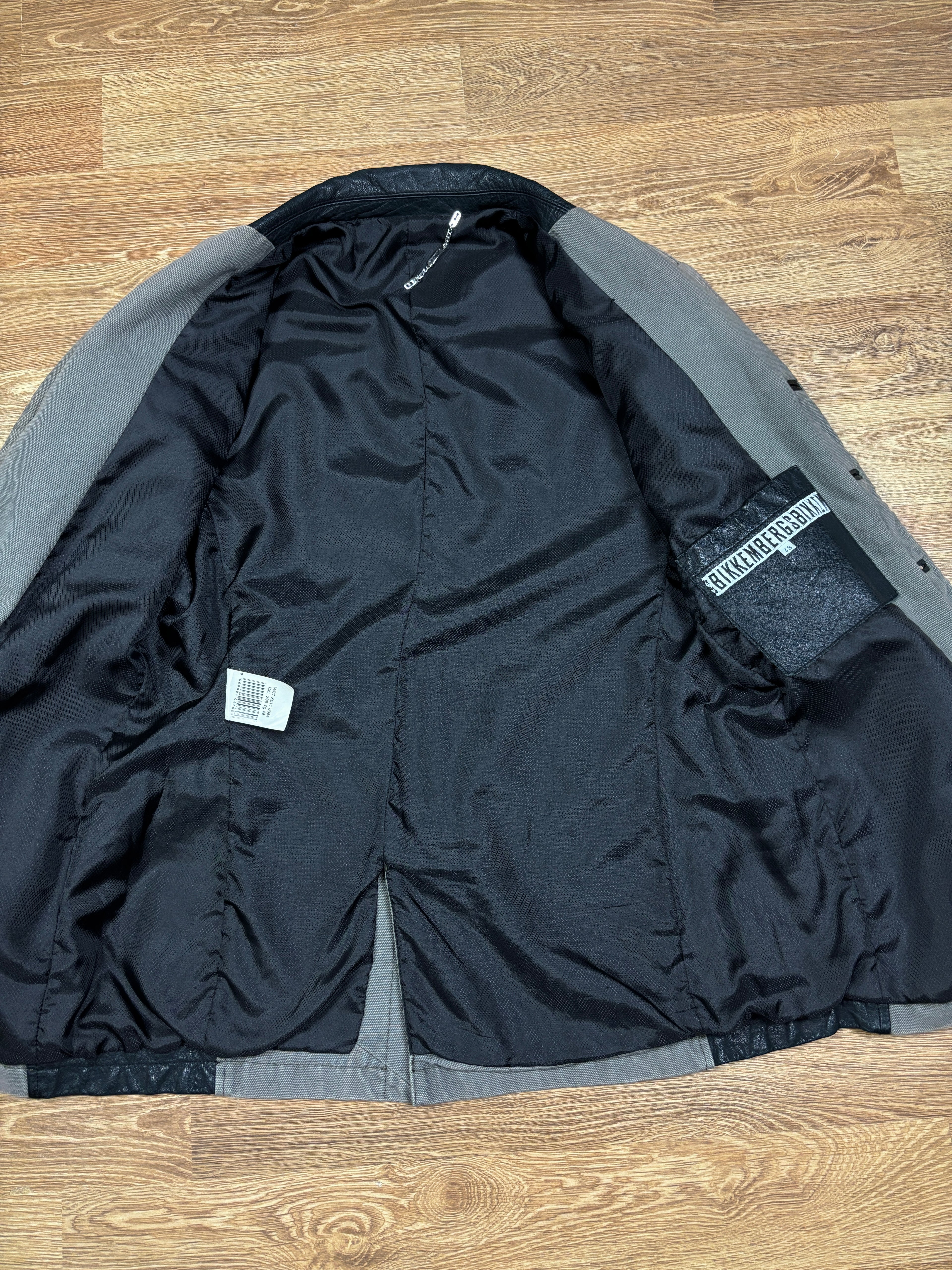 2000s Dirk Bikkembergs Utility Field Jacket with Leather Details