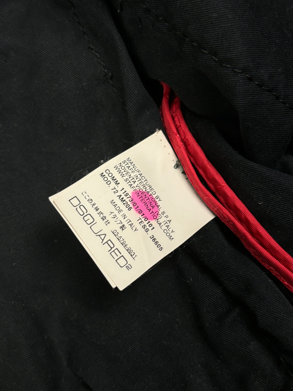 Chaqueta bomber utilitaria de malla táctica Dsquared2 de los 2000