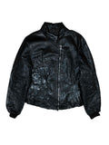 Marithé François Girbaud FW2002 Runway Crinkled Leather Jacket