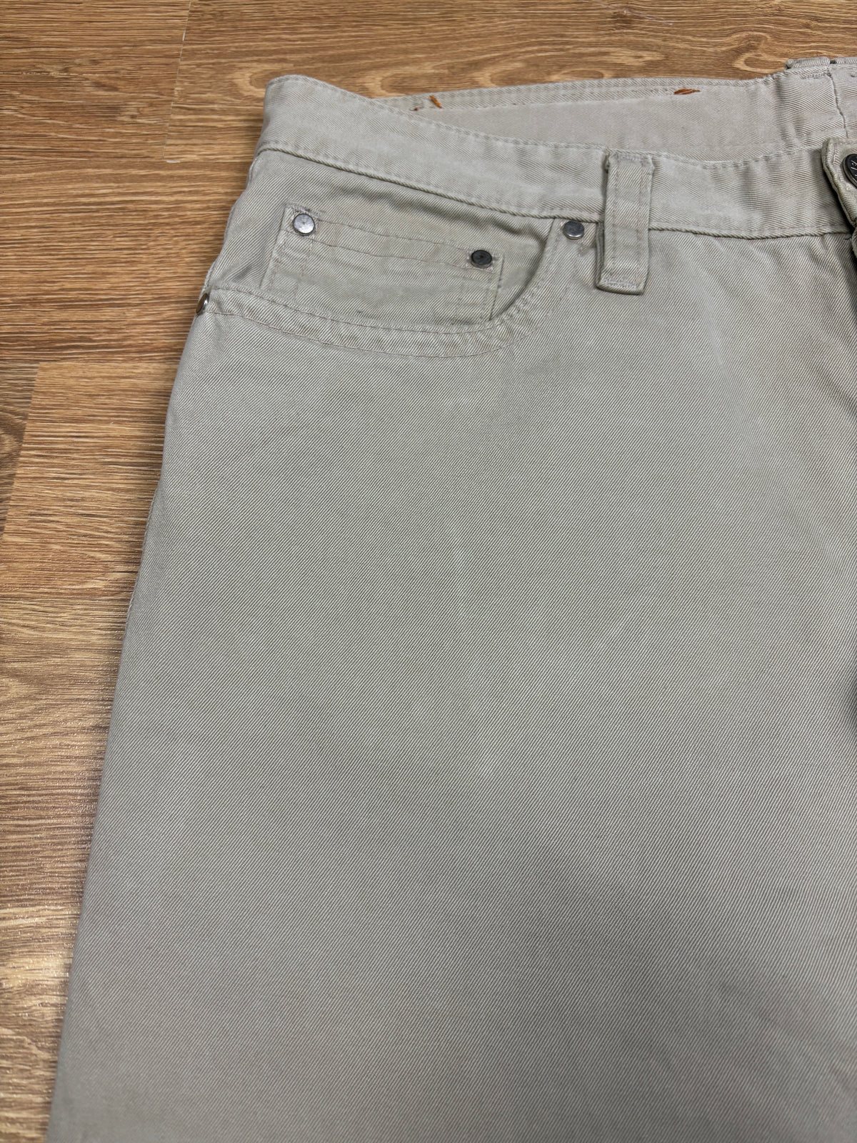 2000s Dsquared2 Twins Beige Wide Leg Pants