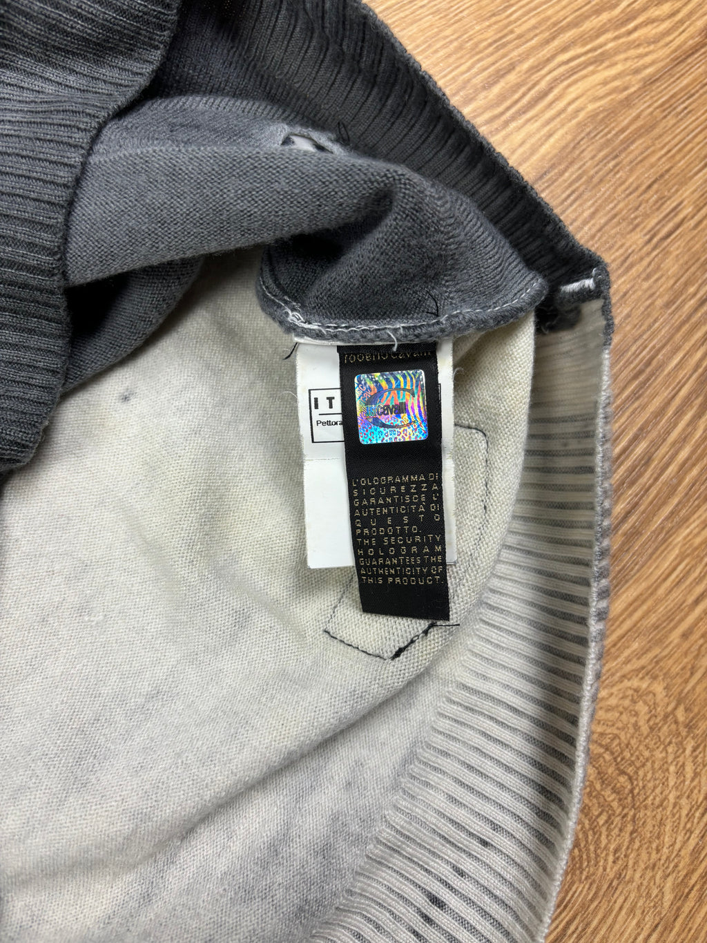 2000s Just Cavalli Faded Panel Turtleneck