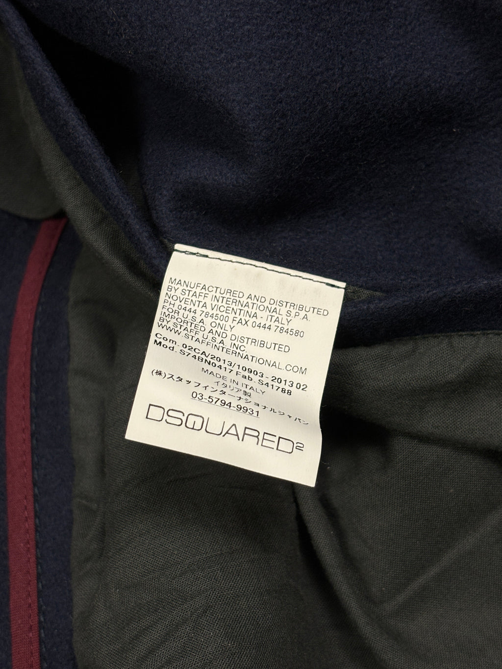 Dsquared2 AW2013 Double Breasted Wool Jacket