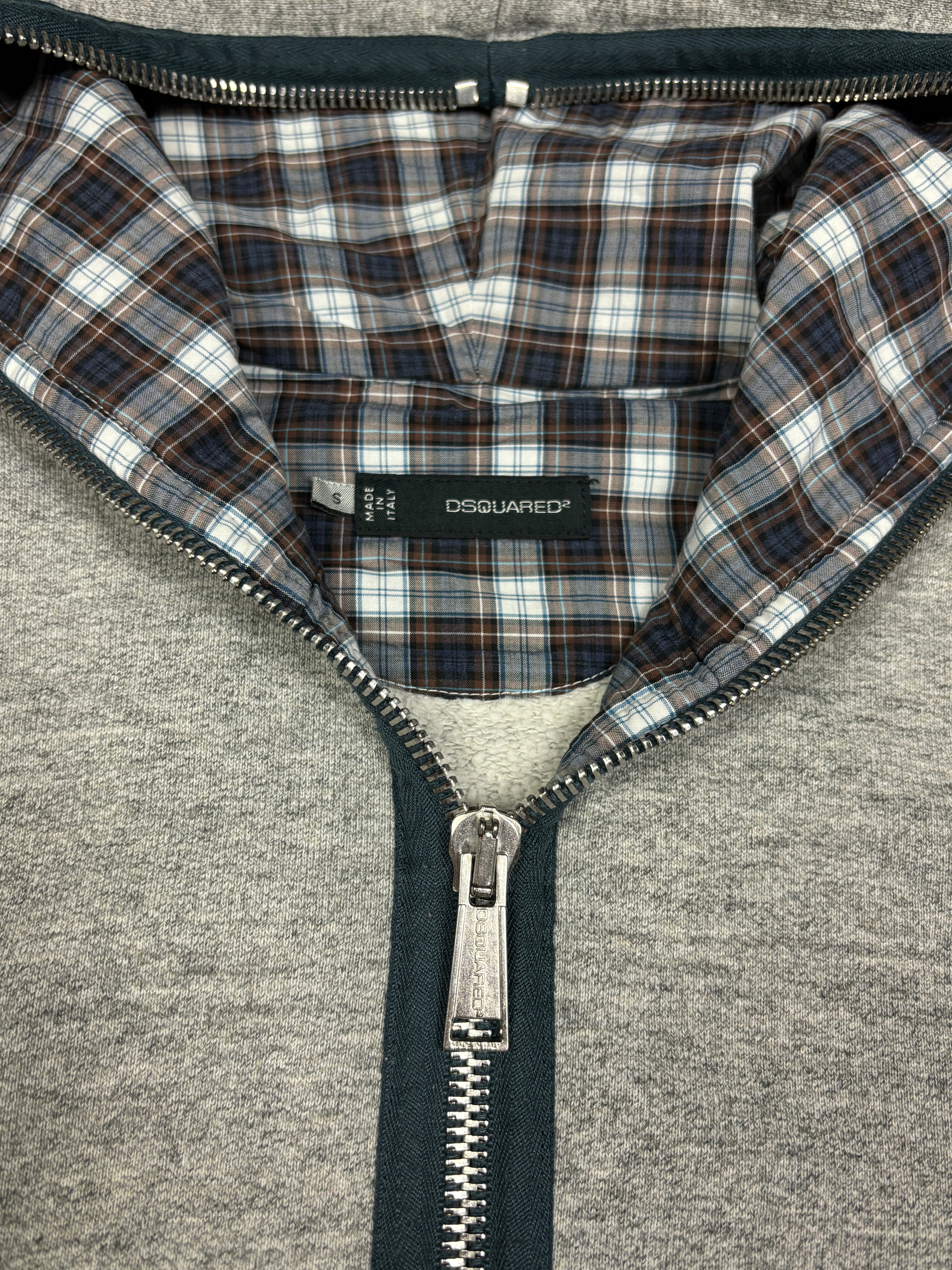 2000s Dsquared2 Distressed Full Zip Hoodie
